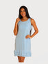 RUFFLE BOTTOM DRESS WITH SIDE SEAM POCKETS - D099